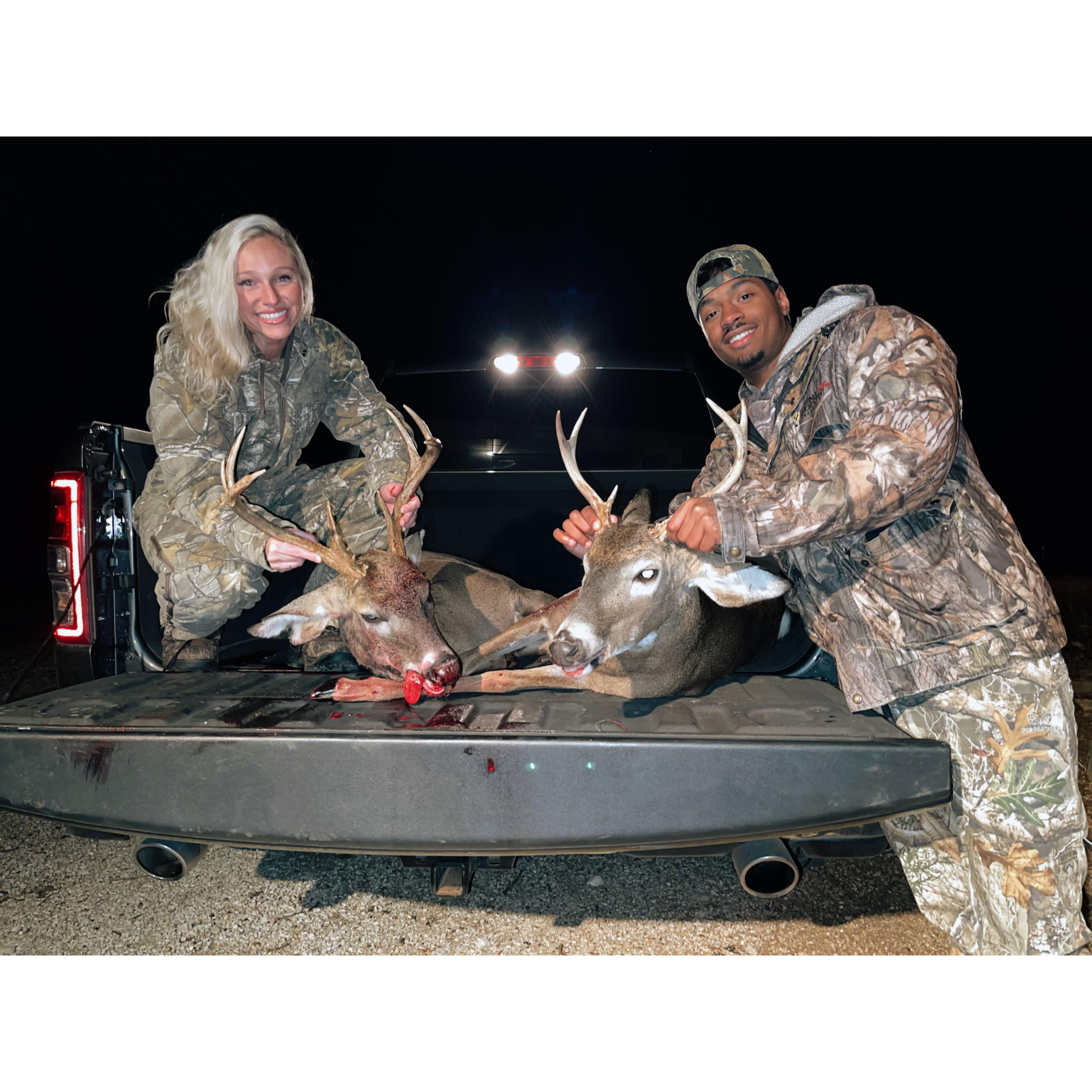 Memory unlocked! Our first double up in the woods. This was nothing short of incredible!
