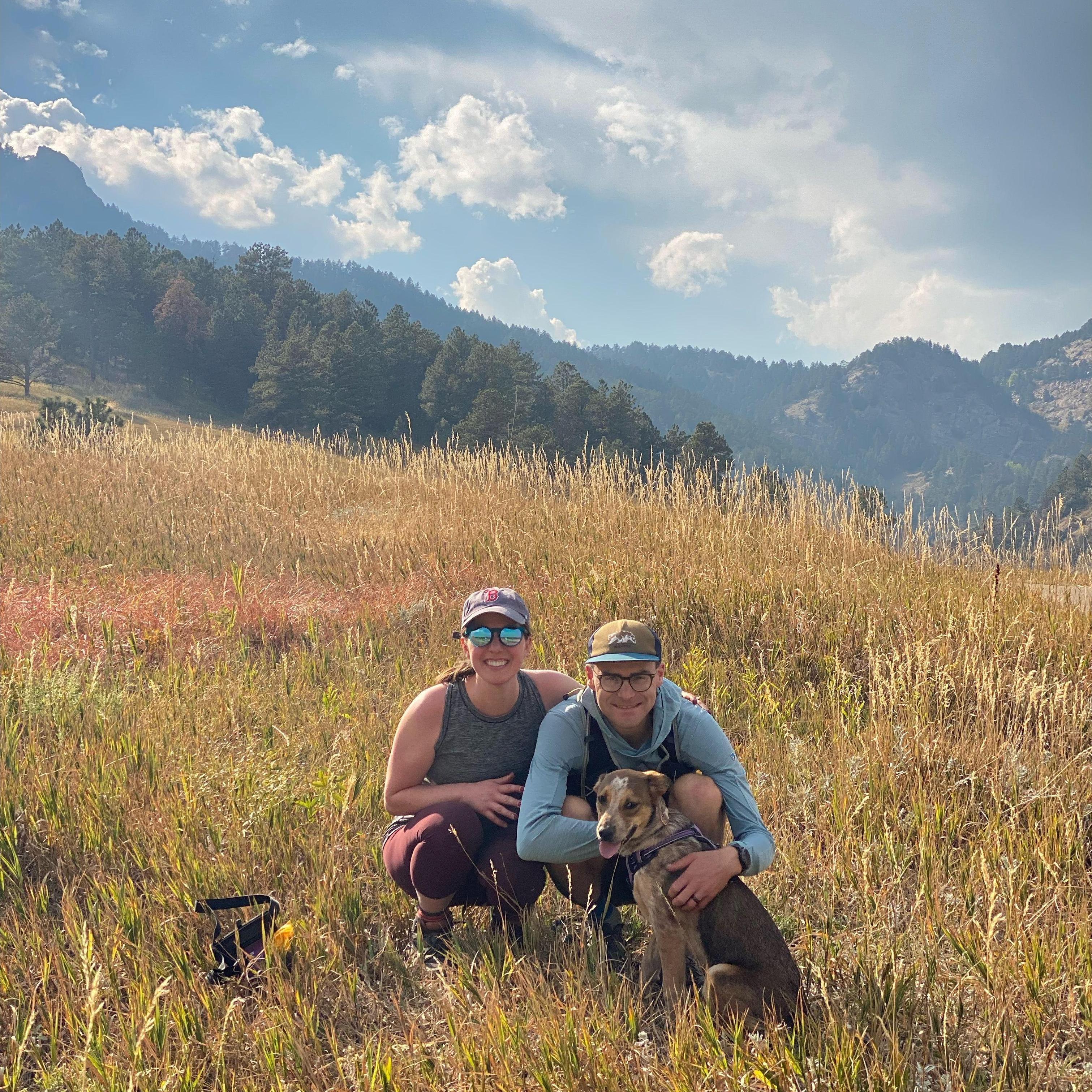 Colleen, Jordan, & Rosie at the Flat Irons