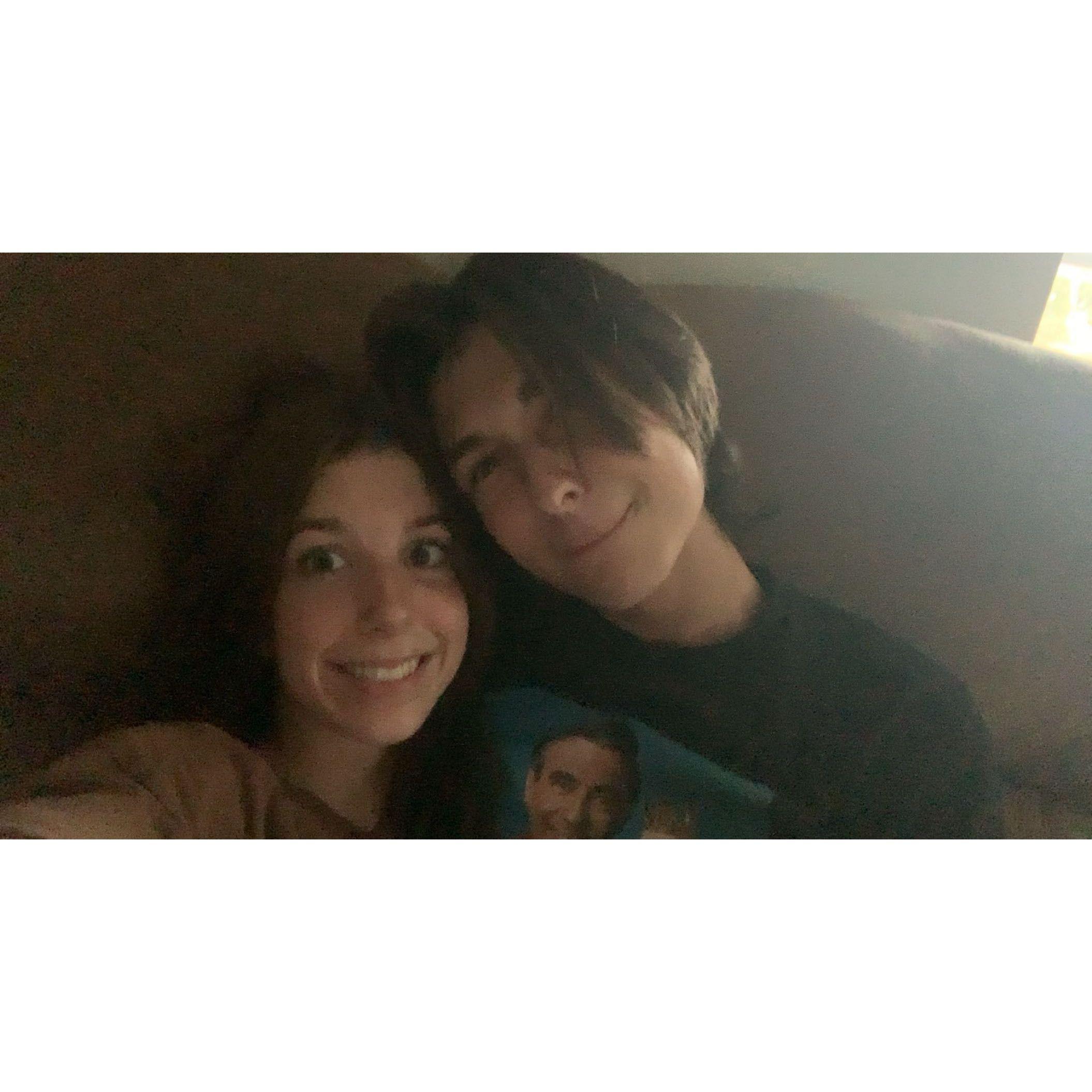Also one of our first pictures together but this one's slightly better quality. This was the first picture I posted of us together.
