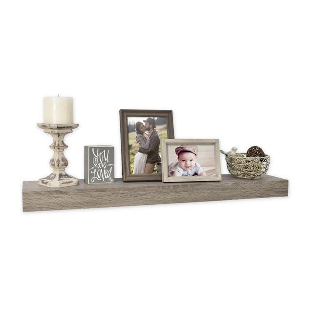 Wall Solutions Gallery 30-Inch Rustic Wood Ledge in Rustic Grey