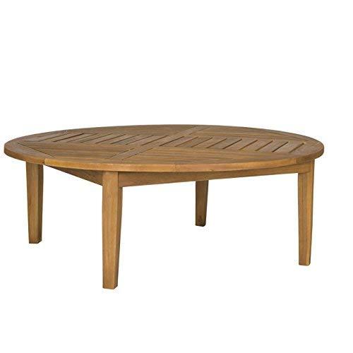 Safavieh Outdoor Collection Danville Teak Brown Round Table, Natural