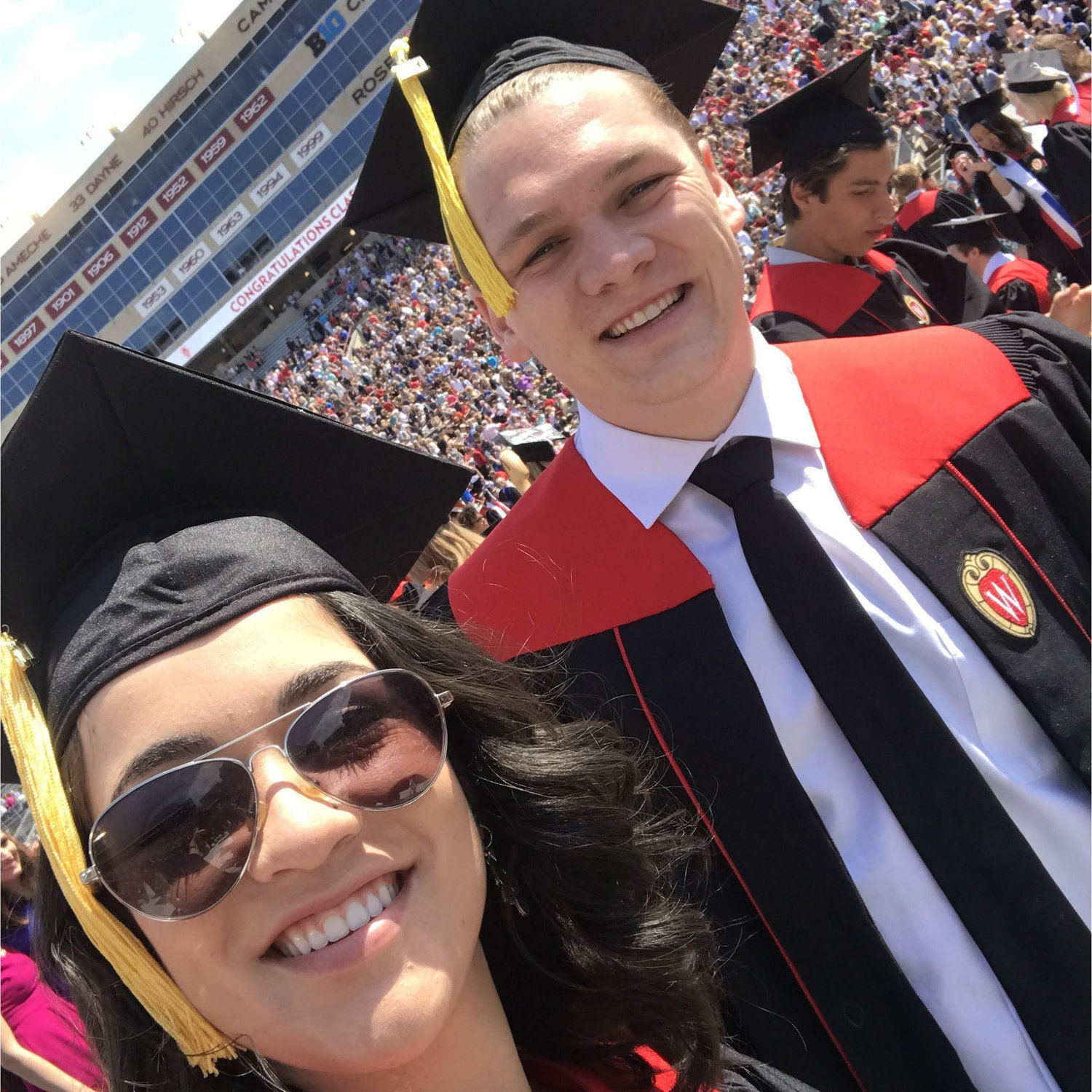 Commencement ceremony in Camp Randall