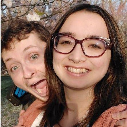 With the cherry blossoms in the UW Arboretum!