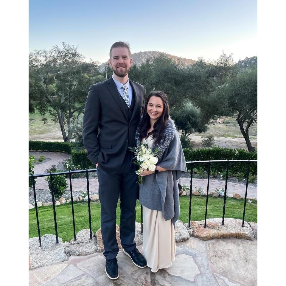 At Juliette's friend's beautiful wedding in San Diego (October 2021)