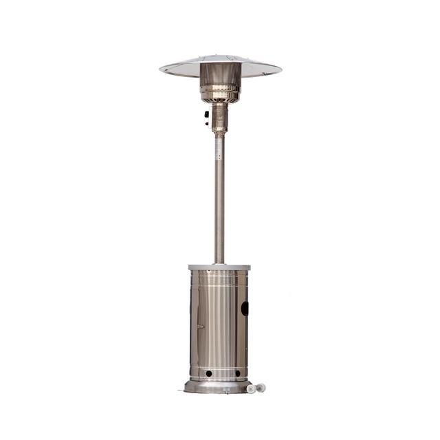 Style Selections 48000-BTU Stainless Steel Stainless Steel Floorstanding Liquid Propane Patio Heater