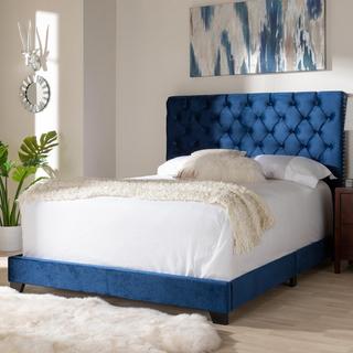 Candace Velvet Upholstered Bed