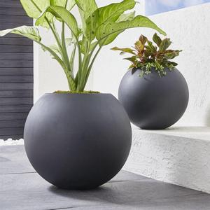 Sphere Dark Gray Planters