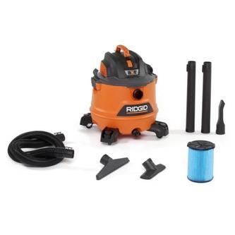 RIDGID Wet Dry Vacuum 14 Gal. 6.0-Peak HP Casters Cartridge Filter Heavy-Duty