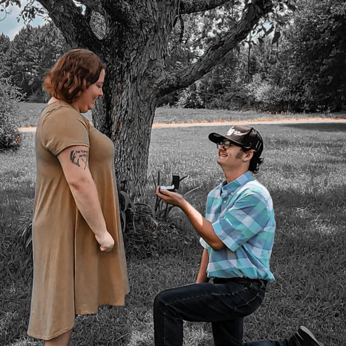 The day he put a ring on my hand!