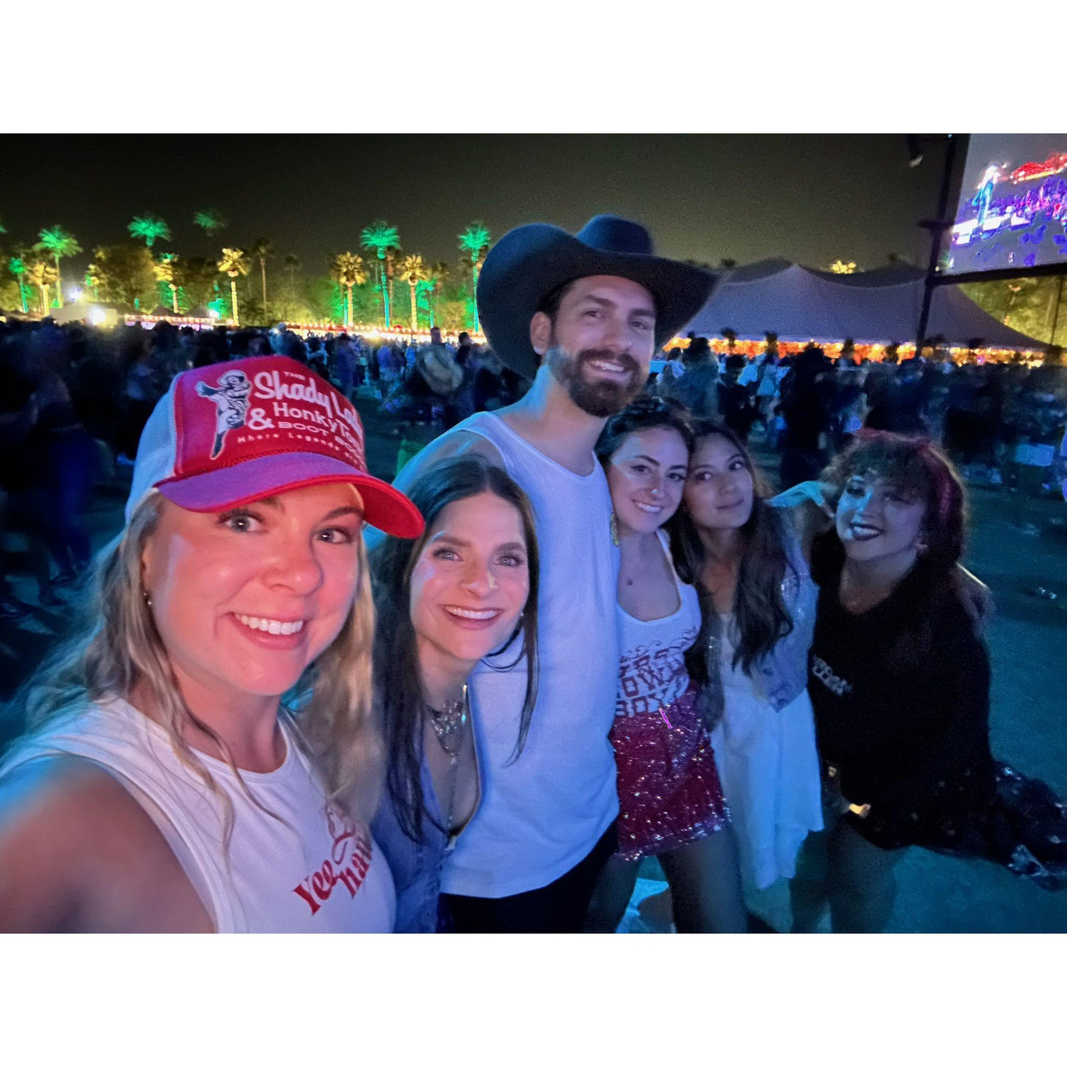 Watching Miranda Lambert's set with friends!