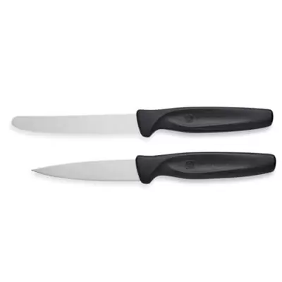 Wusthof® Zest 2-Piece 3-Inch Spear Point Paring and Serrated Knife in Black