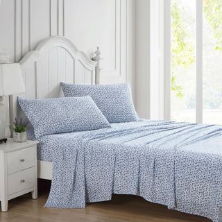 Lavange Vine 300-TC Cotton Sateen 4-Piece Sheet Set