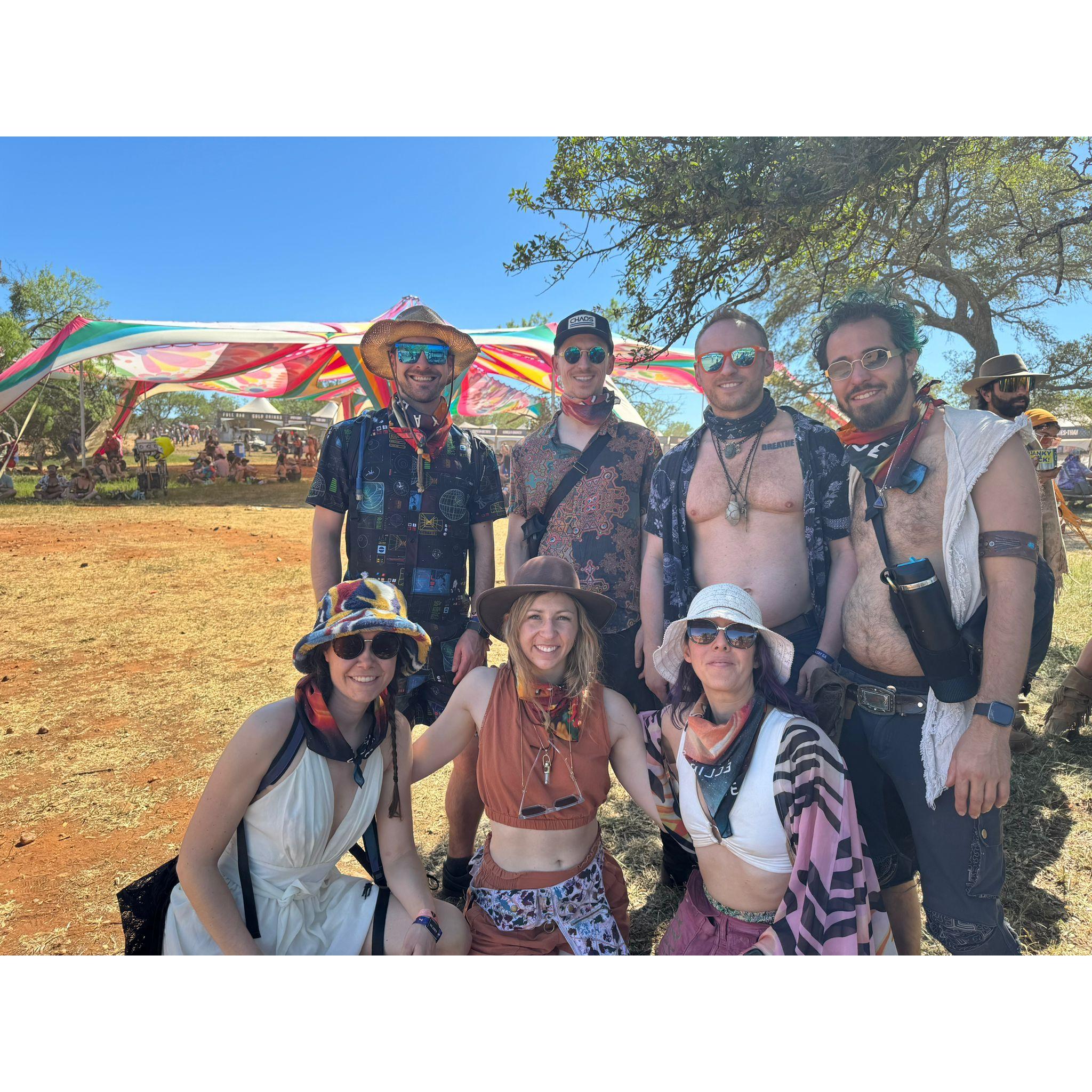 With some of our closest at the Texas Eclipse Festival, 2024