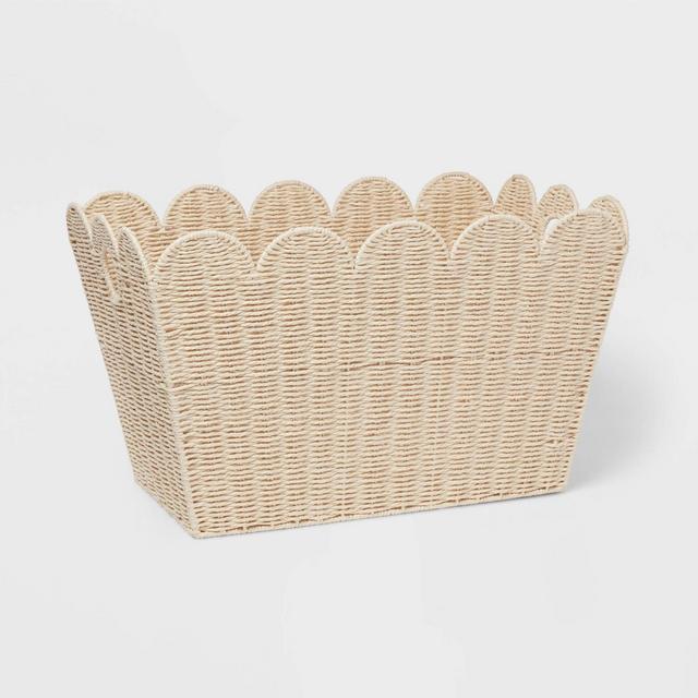 Floor Woven Scallop Kids' Storage - Pillowfort™