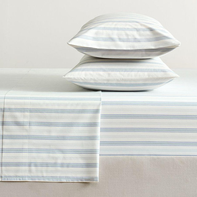 Kravet Hattie Stripe Sheet Set, Blue Multi, King