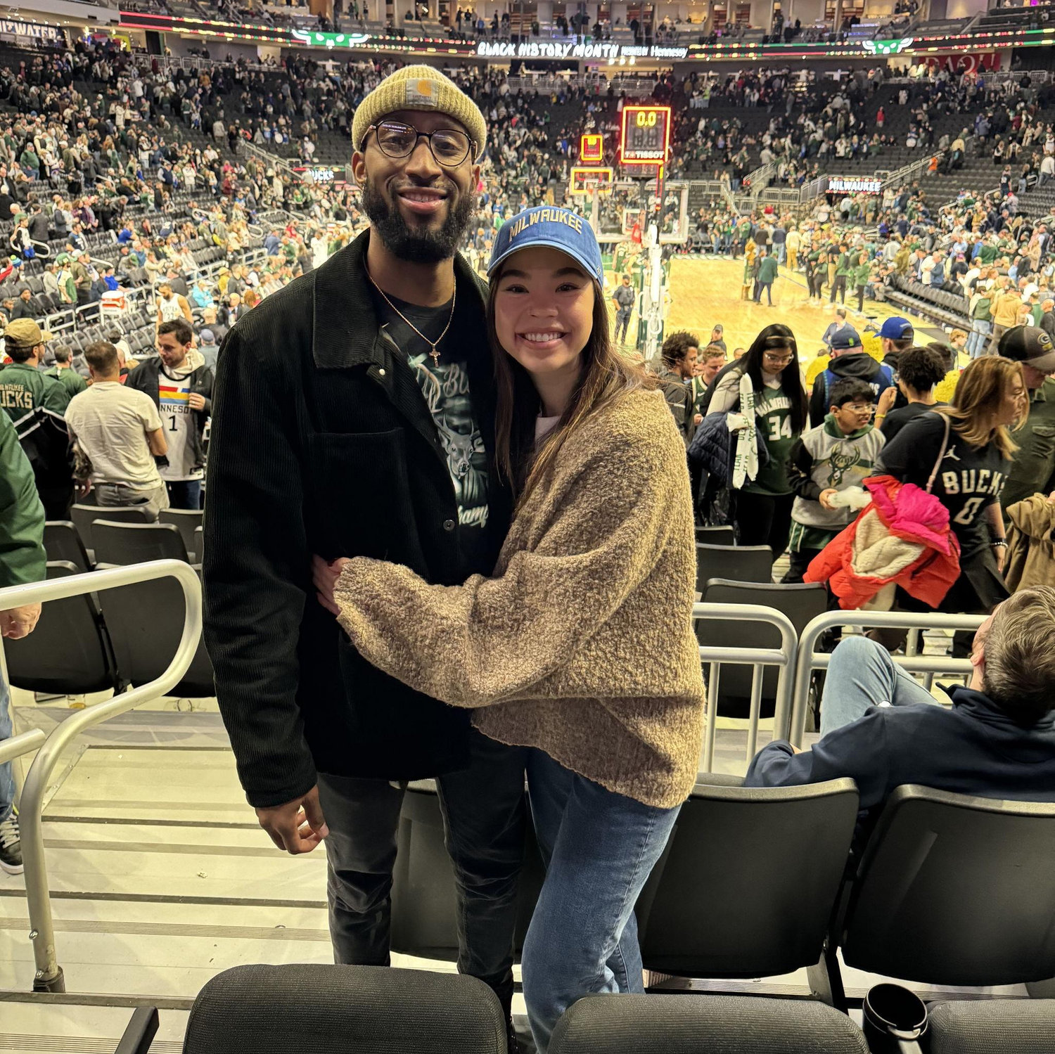 First trip to Milwaukee for a Bucks game! 2024