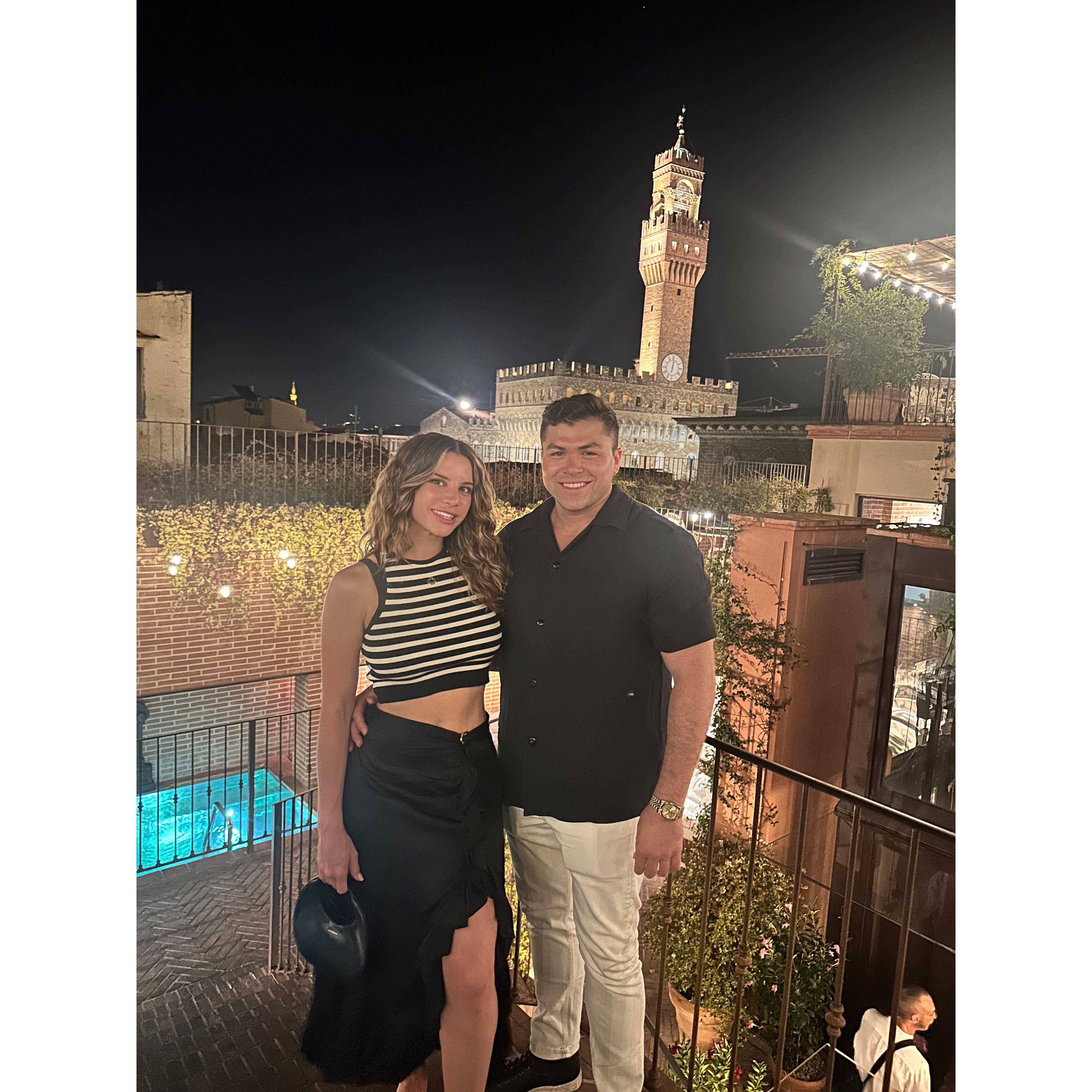 8/14/24 A rooftop evening in Florence at Angel Terrace. Bellissima.