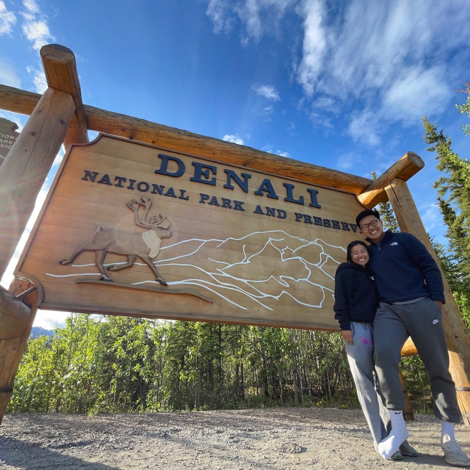 First domestic vacation together to Alaska. The missing shoe was our camera stand LOL