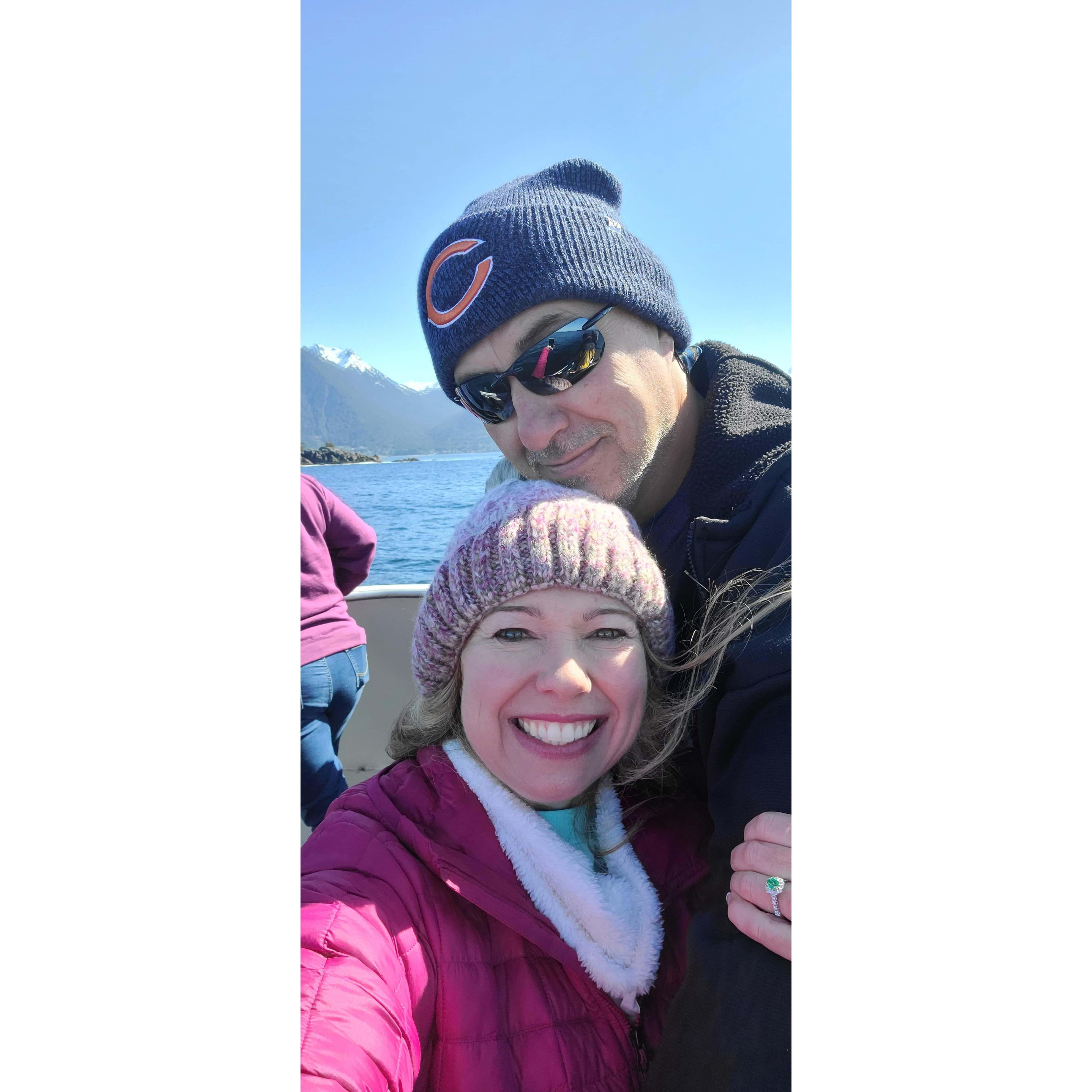 On a boat ride in Sitka