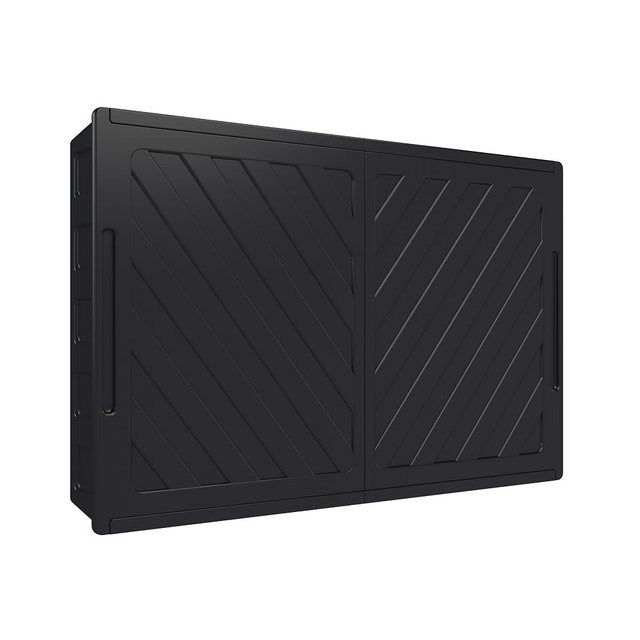 Esimote Outdoor TV Cover 55 inch Weatherproof, Hard Outdoor TV Enclosure with Frosted Plastic, Adjustable TV Wall Mount Bracket Included(36-55inch)