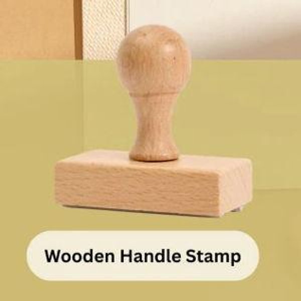 Wood Handle Personalized Return Address Stamp