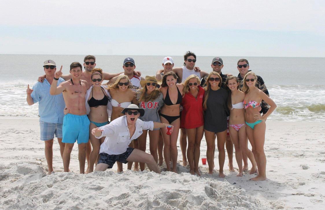 Freshman year spring break in Gulf Shores