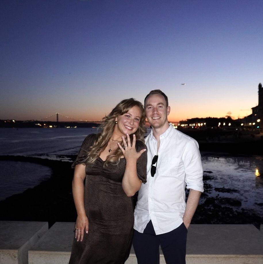 April 27th 2025, engaged in Lisbon, Portugal! Fun fact, the power went out in all of Portugal and Spain 12 hours later