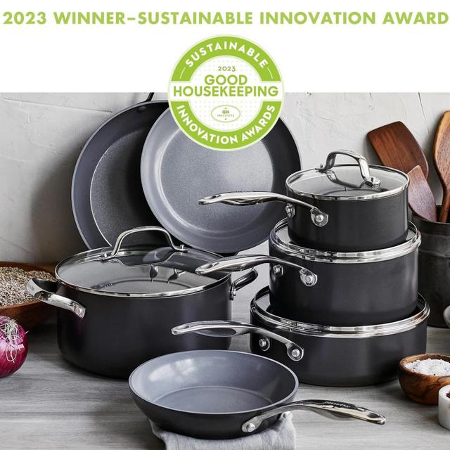 GreenPan Valencia Pro Ceramic Nonstick Non-Toxic 11-Piece Cookware Set