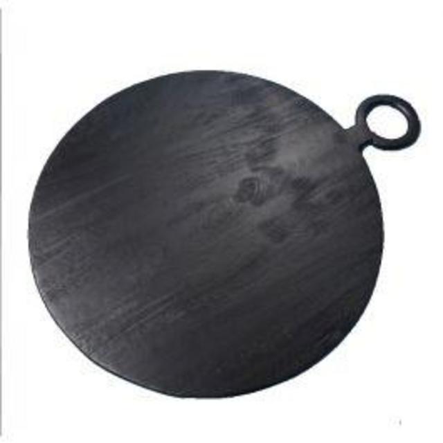 Black Mango Wood Round Board