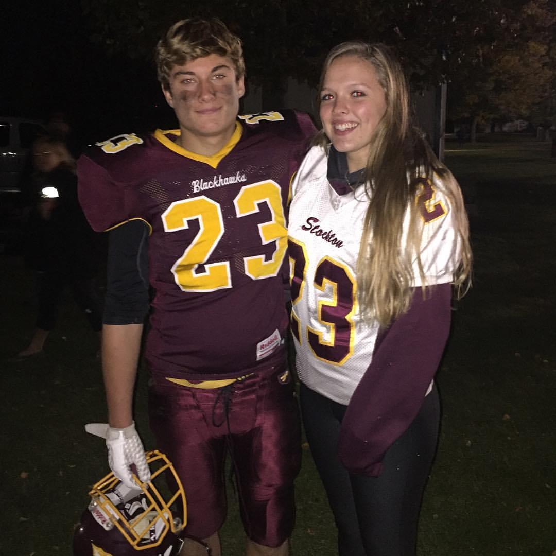 One of our very first pictures together in high school