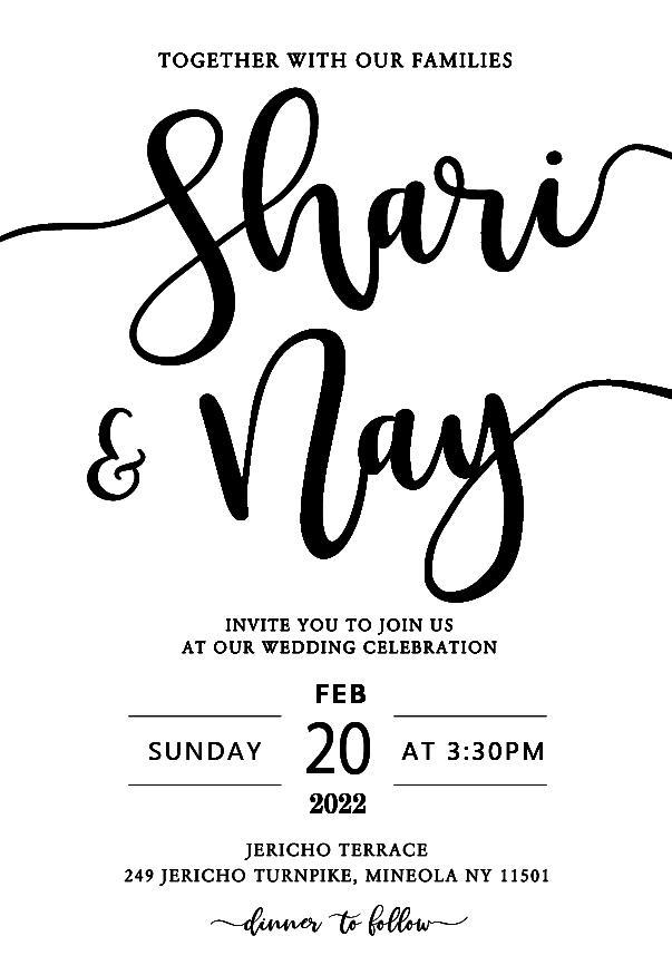 The Wedding Website of Shari Porter and Nay Freeman