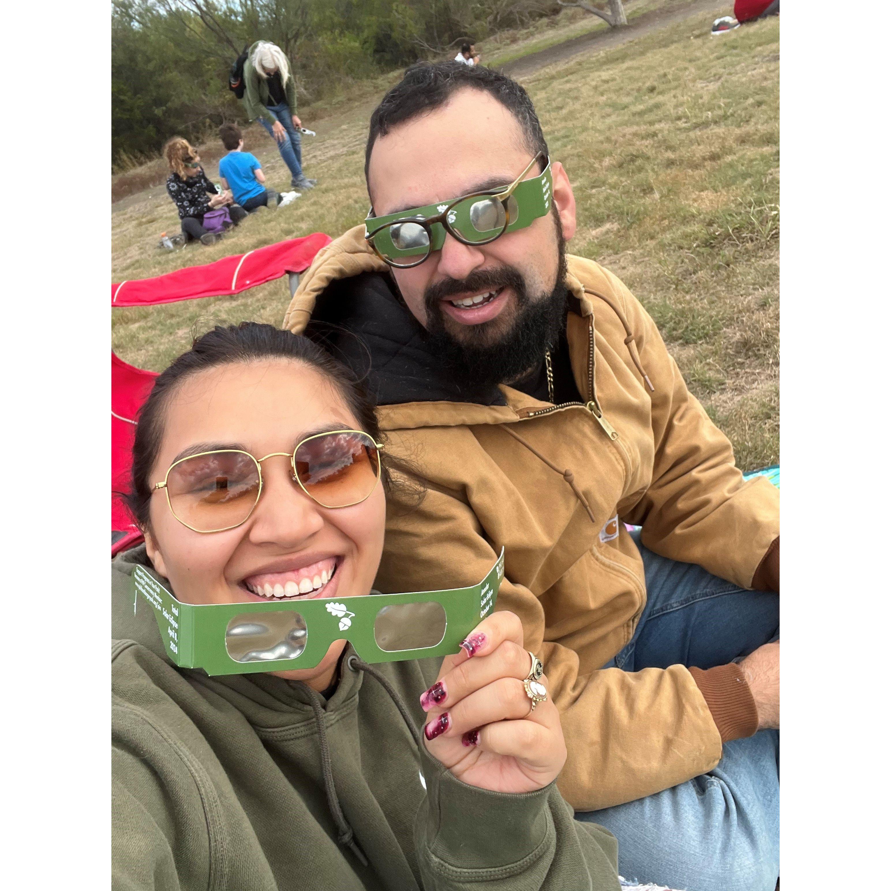 The morning of the partial solar eclipse in San Antonio