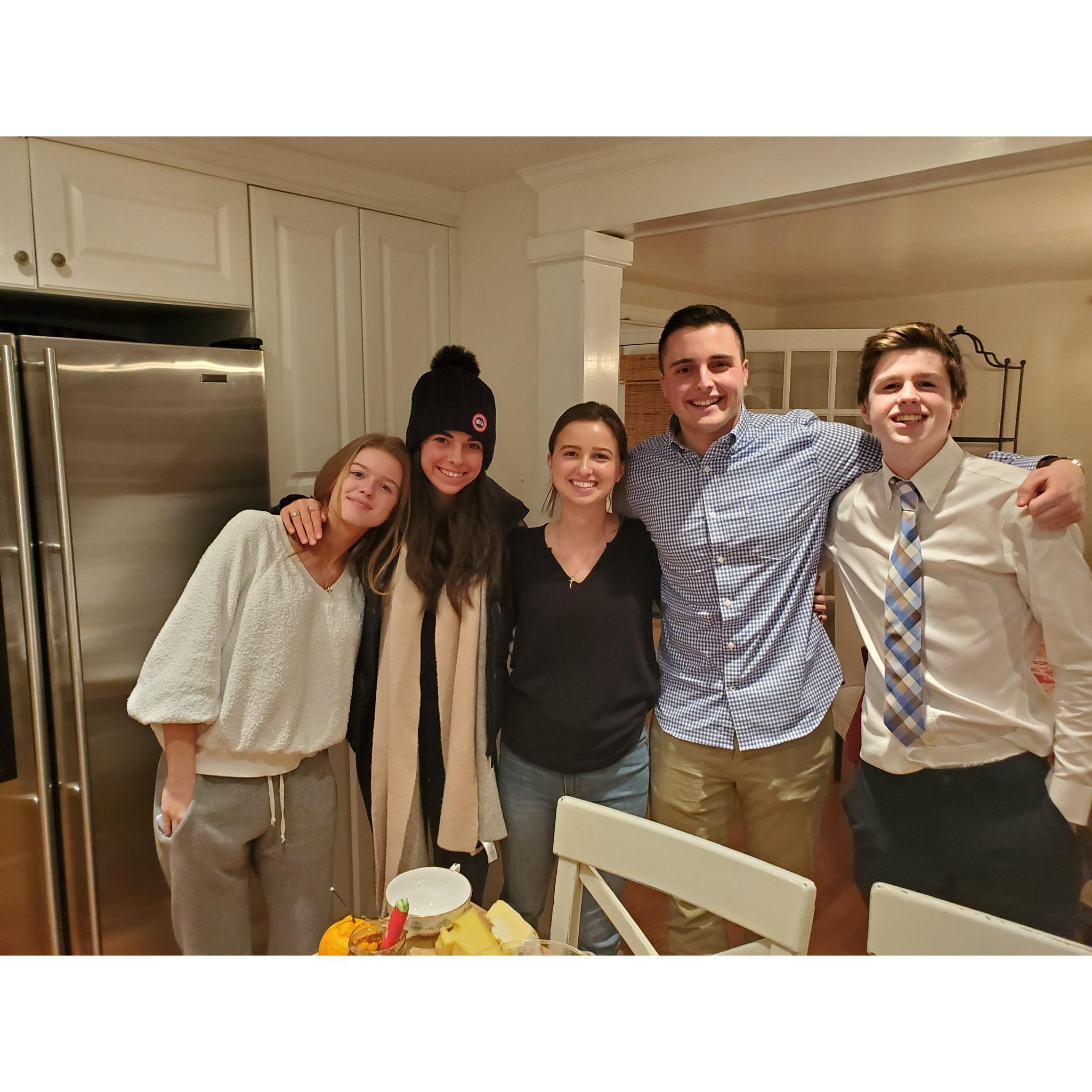 Anthony's first time over for dinner at Vivian's house!