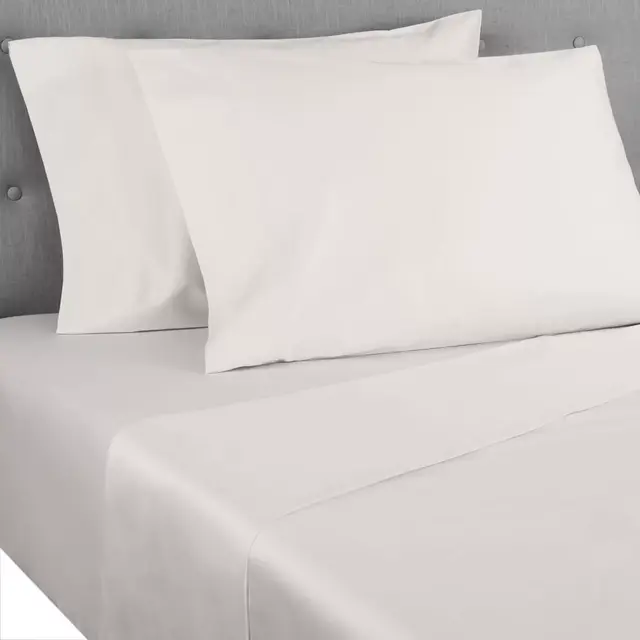 Nestwell™ Pima Cotton Sateen 500-Thread-Count Queen Sheet Set in Egret