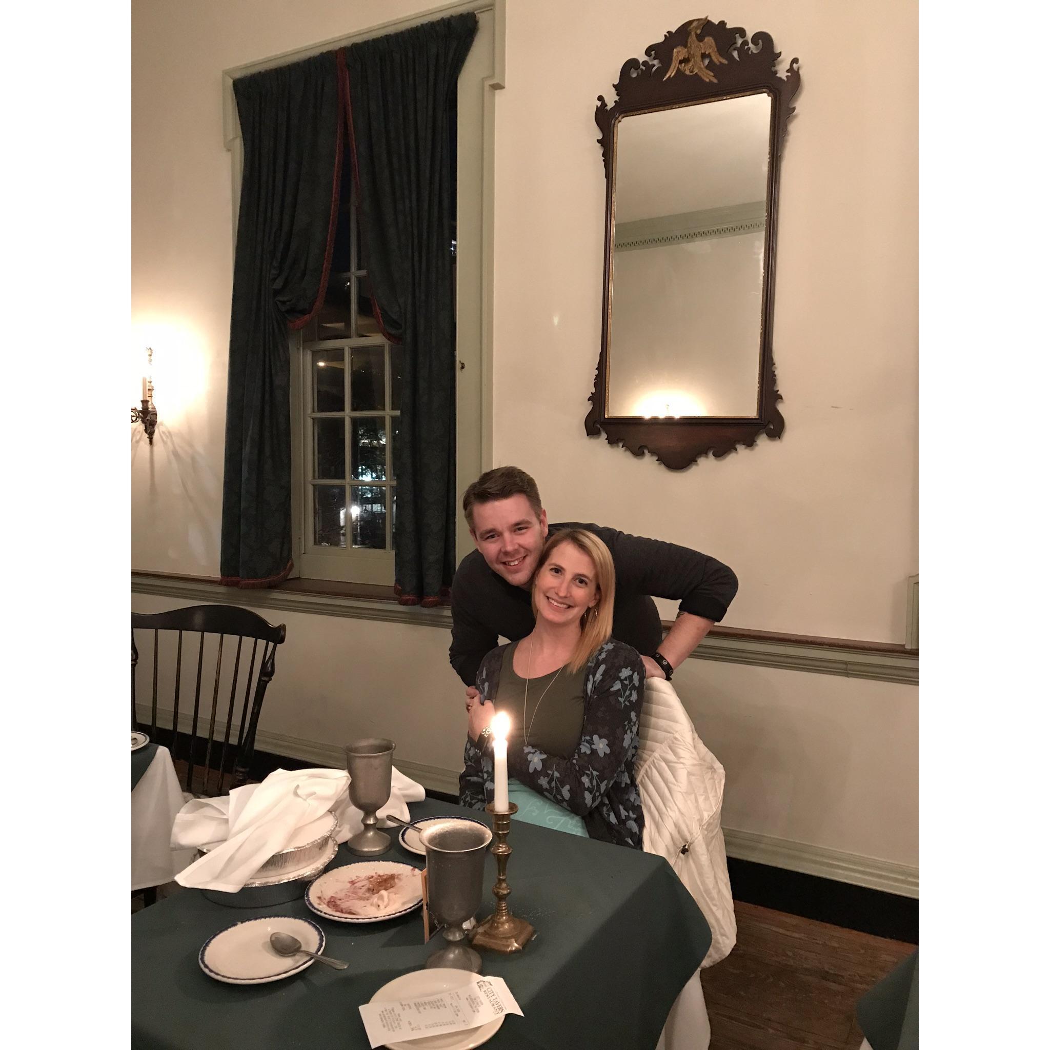 Celebrating our birthdays, which are 5 days apart.