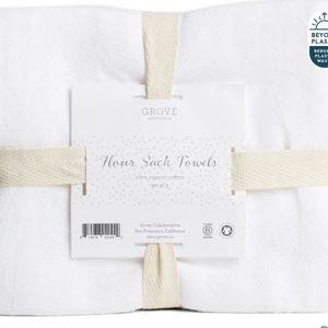 3 count Organic Cotton Flour Sack Towels – Absorbent & Versatile for Daily Use-3 ct