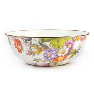 Flower Market Extra Large Everyday Bowl - White