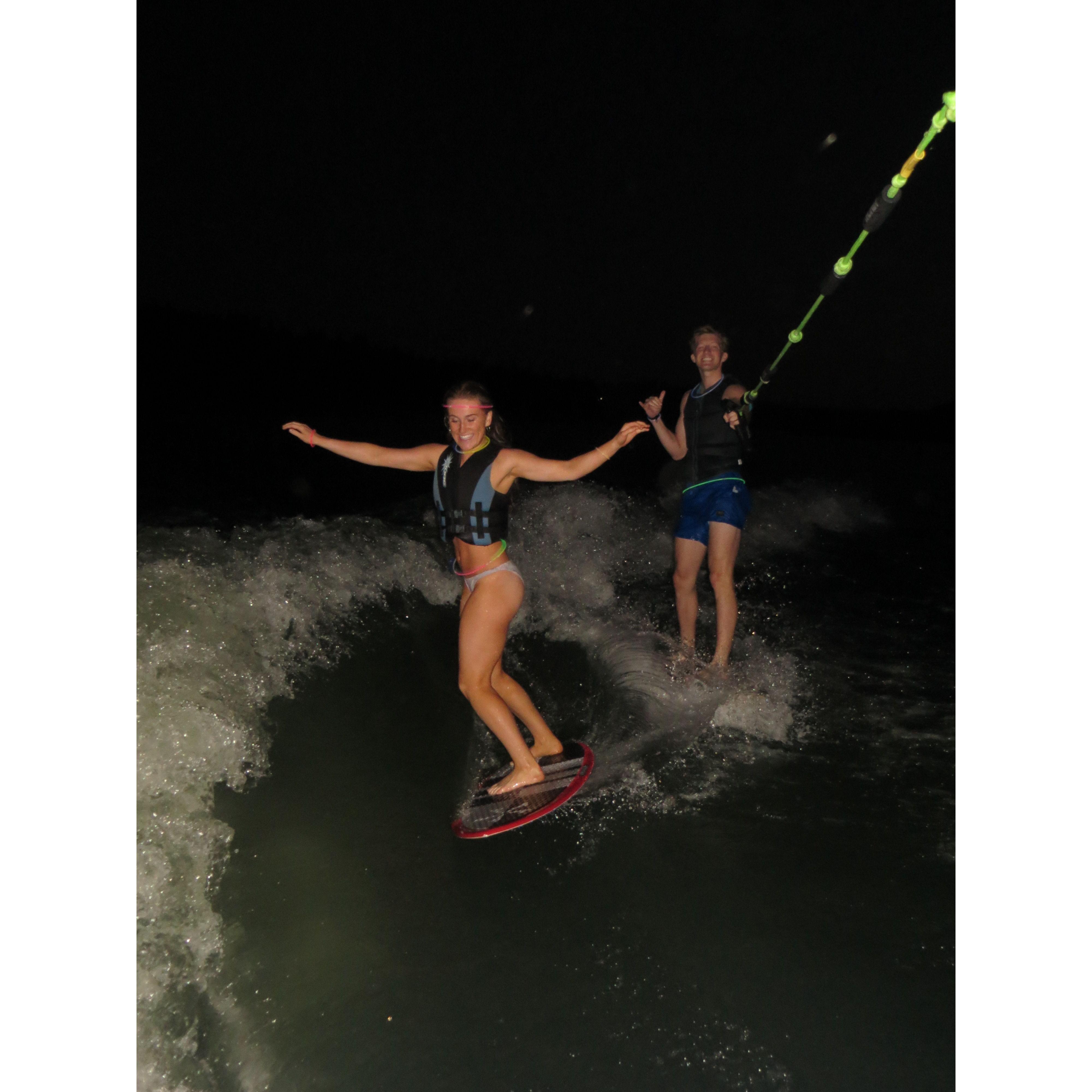Endless boating with the Carter family.
