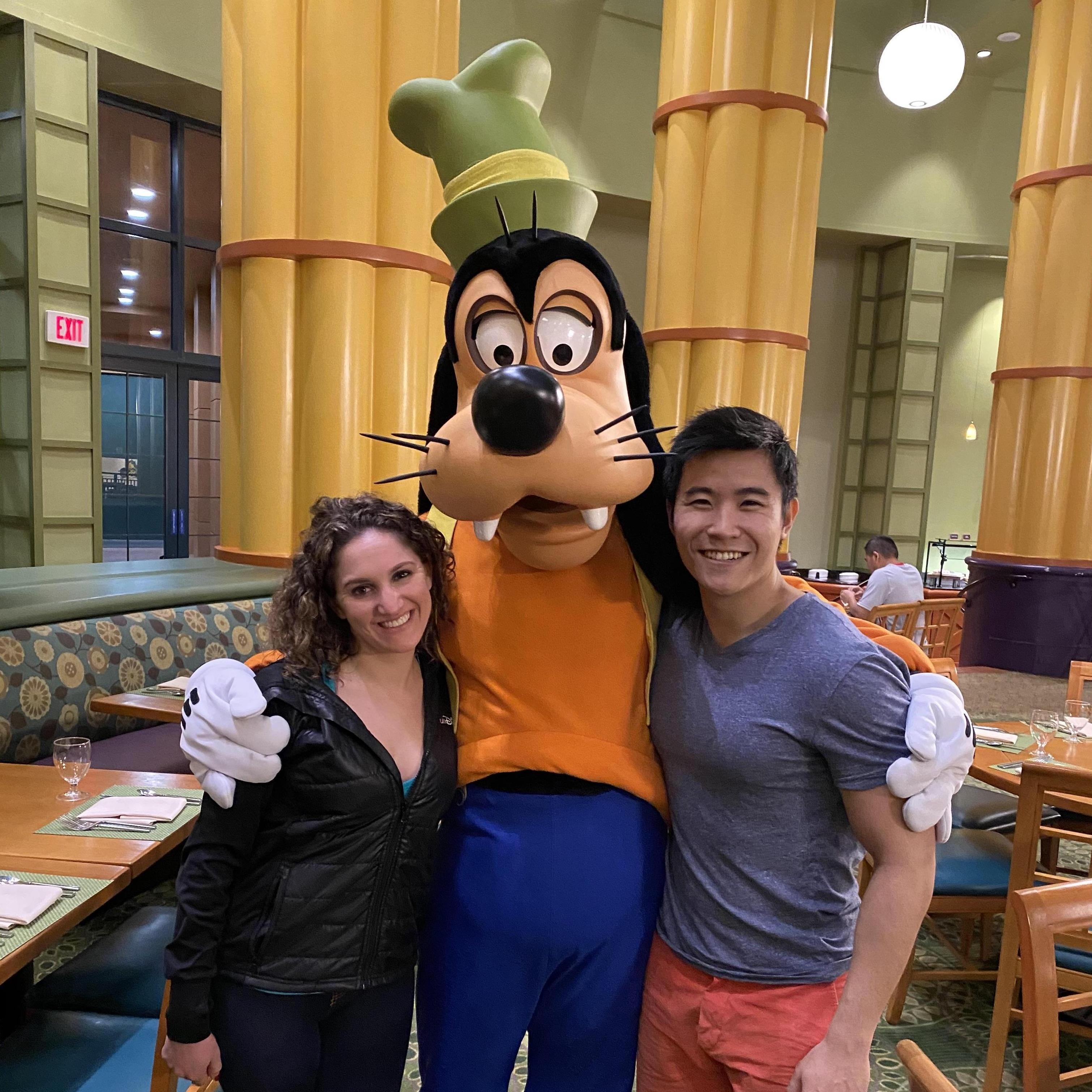 Disney World after Amy completed the Disney World Half Marathon