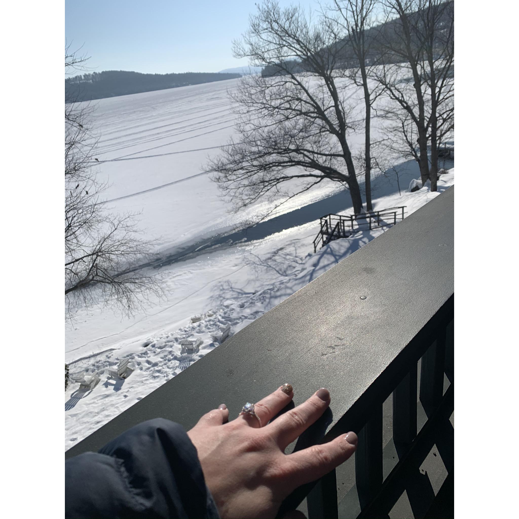 Where he popped the question!