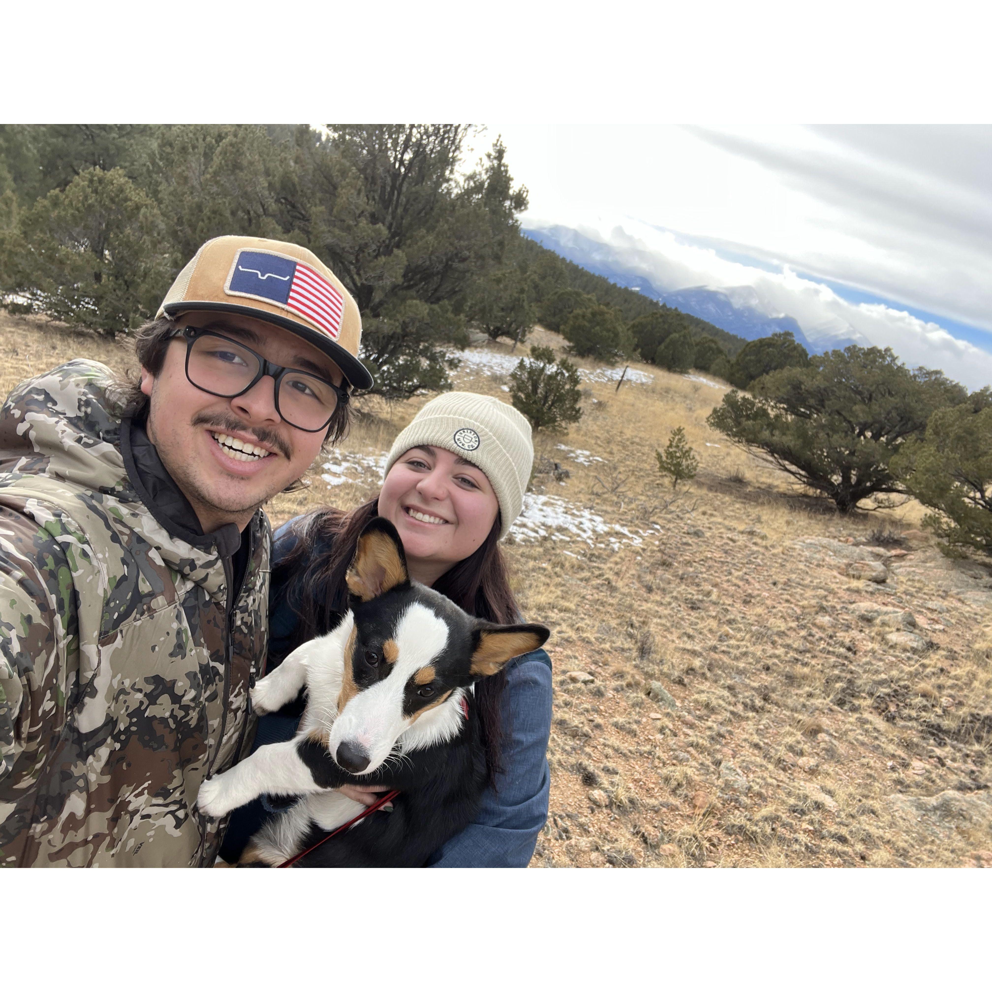 Our first trip with Auggie Jean to the Westcliffe Mountains!