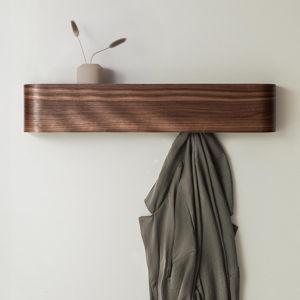 Wall-Mounted Coat Rack - Walnut