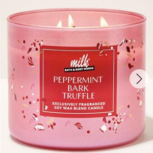 Peppermint Bark Truffle 3 Wick Candle