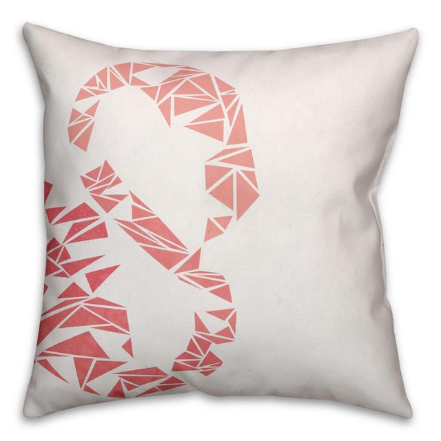 Geometric Throw Pillow in Pink