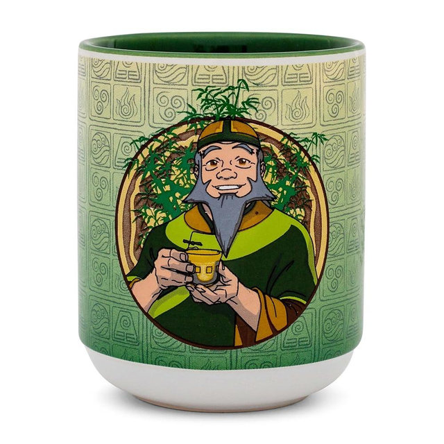 Avatar: The Last Airbender Uncle Iroh Asian-Style Ceramic Tea Cup | Traditional Japanese-Inspired Mug Without Handle | Holds 9 Ounces