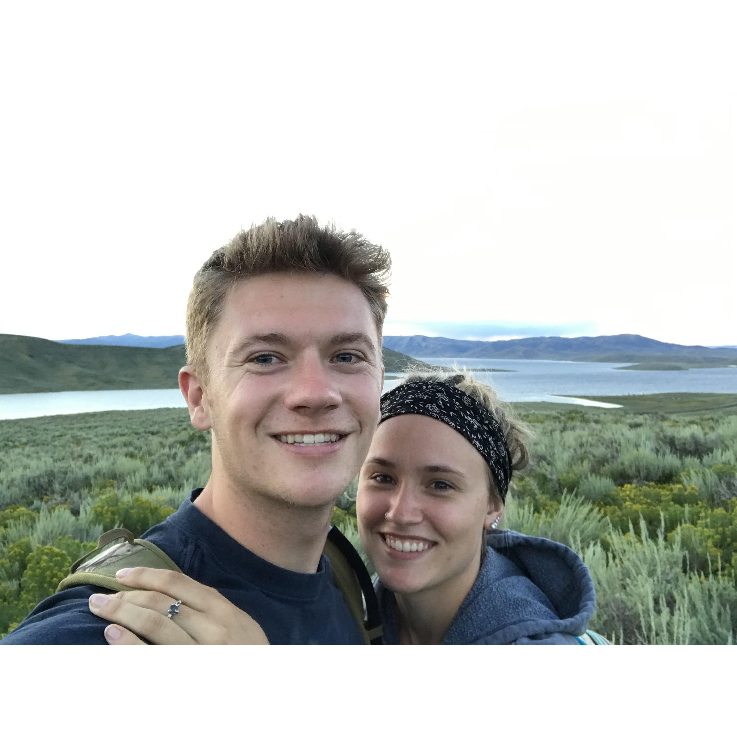 Tyler gave a promise ring on the top of a mountain <3