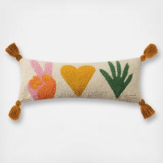 Peace Love Plants Hook Pillow