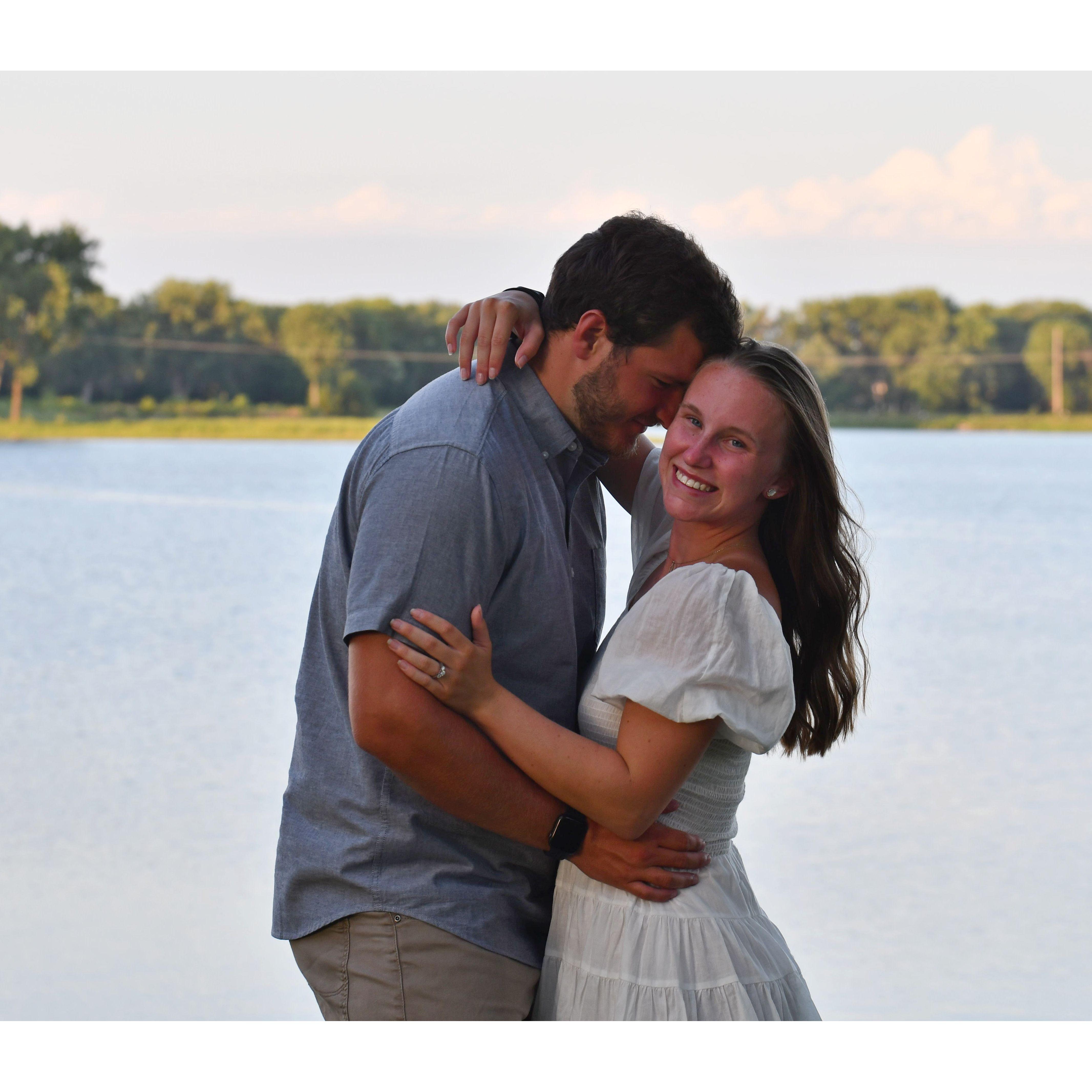 Took some engagement pictures a few days before Cody went back to school for football and we started our 10 months of long distance :(