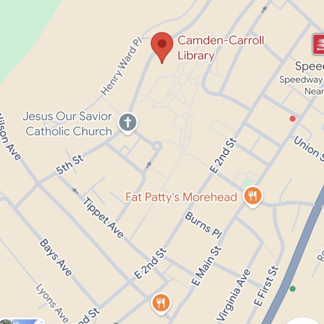 From I64 eastbound, turn right onto KY32
Left onto US60
Left before Dairy Queen
Drive onto MSU’s Campus
Right at first stop sign onto MSU Way
Julian Carroll Library Tower on left
Park opposite it