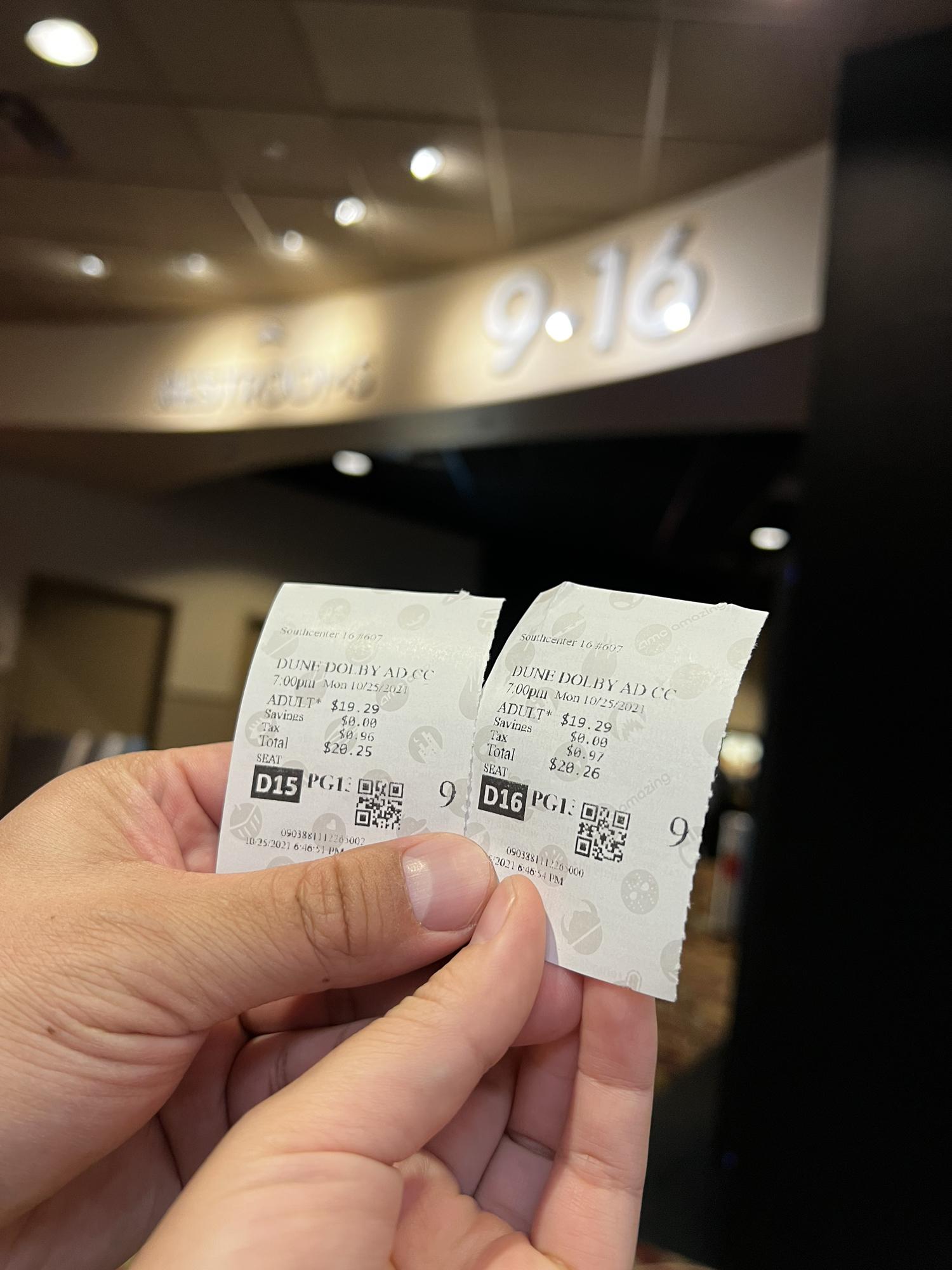 The first movie we watched in theater.